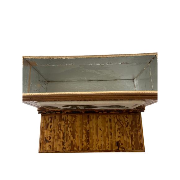 Bamboo with Faux Marble Plaque Tea Box from Peoples Republic of China - Picture 6 of 6